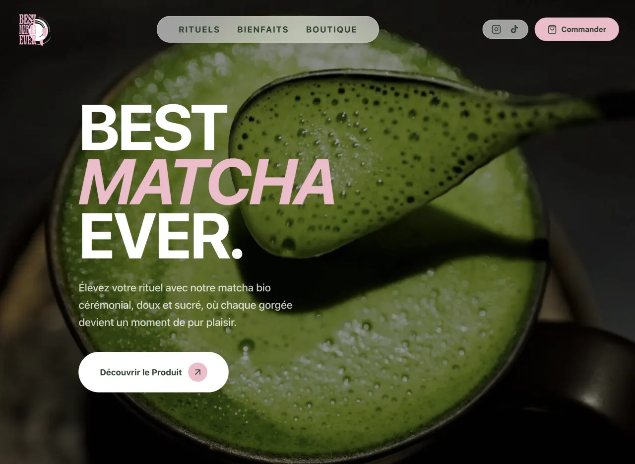 Projet Best Matcha Ever